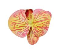 Têtes de fleurs d'orchidées artificielles, 40 pièces, 3.9 pouces, fausses en vrac for centres table mariage, décoration maison DIY(Yellow Pink)