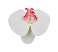 Têtes de fleurs d'orchidées artificielles, 40 pièces, 3.9 pouces, fausses en vrac for centres table mariage, décoration maison DIY(White)