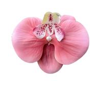 Têtes de fleurs d'orchidées artificielles, 40 pièces, 3.9 pouces, fausses en vrac for centres table mariage, décoration maison DIY(Hot Pink)