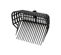 Kerbl Fourche à fumier sans manche 326056 - 17 dents, plastique incassable 38x30 cm noire