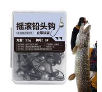 Têtes de Jig pour Eau Salée - Hameçon De Pêche pour Truite - 10 Pièces Hameçons Anti-sans Accrocs pour Eau Salée, Douce, Étang, Surf, Traîne et Côtier
