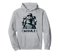Têtes de l'île de Pâques Moai Sweat à Capuche