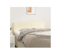 Vidaxl Têtes De Lit 2 Pcs Crème 72x5x78/88 Cm Similicuir