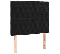 vidaXL Tête de lit simple d'intérieur Noir 90x7x118/128 3116706