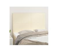Têtes de lit 4 pcs Crème 72x5x78/88 cm Similicuir
