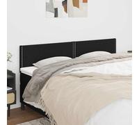 vidaXL Hoofdbord 100x5x78/88 cm stof zwart345906 Noir G