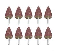 Têtes de Meulage 6mm en pour papier Abrasif Résine 80# Têtes(25mm) | Conception pour conique, accès espaces restreints, polissage surfaces courbes, 80#, métal bois