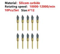 Têtes De Meulage En Silicone Dentaire,Polisseuse De Dents,Brosses De Polissage Pour Machine À Basse Vitesse,Matériaux Dentaires En Carbure De Silicium,10 Pièces/Lot - Type 1-32 #B