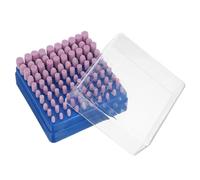 Têtes de Meulage Queue 3mm en Corindon Rouge, 100 Pièces | Pointes Montées, Façonnage Précis, pour Ateliers Mécaniques et Bijouterie, Pièces Fines et Maintenance