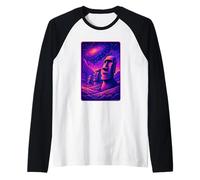 Têtes de Moai de l'île de Pâques - Rapa NUI Alien Galaxy Art Manche Raglan
