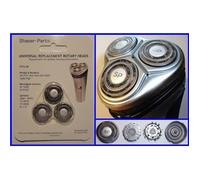Têtes de Rasage - Philips - Lot de 3 - Double Bague - Compatible Norelco