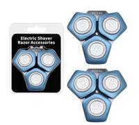 Têtes de rasage SH71/50 Compatibles avec les rasoirs Phil*is Série S5000 (S5XXX), S7000 (S7XXX),SH60/70 et SH71/50,lot de 2 (Bleu)