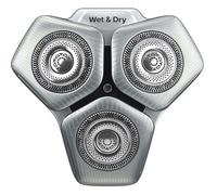 Têtes de rasage SH71/50 pour rasoirs Philips séries S5000, S7000, SH60/70 et SH71/50 (argent)