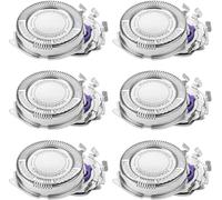 Têtes de Rasoir, 6 pièces Tête de Rechange, Tête de rasage, Têtes de Rechange Compatible avec les rasoirs électriques Series HQ8 PT7 AT7 AT8 PT720 PT725 PT860 AT890 AT750, Non d'Origine.[G267]