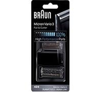 Têtes De Rasoir Combi Pack 424 Noir Pour Rasoir Électrique Braun