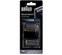 Accessoire rasage Braun Têtes de rasoir combi pack 424 noir pour rasoir électrique
