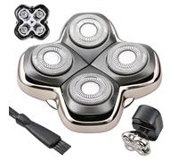 Têtes de rasoir de rechange Pro 4 Têtes pour Rasoir Électrique | Compatible avec Pit bull Sk ull Sha ver, Pa lm et Butt erfly Kiss - Lames Haute Performance pour Tête, Visage et Corps