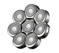 Têtes de rasoir, lames de rechange universelles 8D, lames de rechange pour homme, argent
