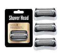 Têtes De Rechange 32B, Compatibles Avec Les Rasoirs Braun Series 3 3000s, 3010s, 3020s, 3030s, 3040s, 3050cc, 3070cc, 3080s, 3090cc, 320,330,340,350cc(THREE (32S))