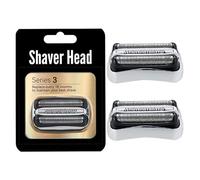 Têtes De Rechange 32B, Compatibles Avec Les Rasoirs Braun Series 3 3000s, 3010s, 3020s, 3030s, 3040s, 3050cc, 3070cc, 3080s, 3090cc, 320,330,340,350cc(TWO (32S))