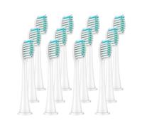 Têtes de rechange 4/8/12/16PCS, série HX3/HX6/HX9 | Têtes DiamondClean pour brosse à dents électrique, adultes, blanc noir(12pcs white)