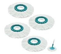 Têtes de Rechange Balai Serpillère Compatible avec Leifheit Clean Twist Disc Mop, Chiffons de Franges de Remplacement en Microfibres