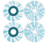 Têtes de Rechange Balai Serpillère Compatible avec Leifheit Clean Twist Disc Mop, Chiffons de Franges de Remplacement en Microfibres