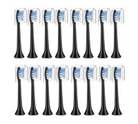 Têtes de rechange, compatible avec Philips, 4100 5100 6500 C3 | W3, manches à clipser; pour 9000, 9400, HX9322, HX9331, HX9332, HX9334, HX9336(16pcs Black)
