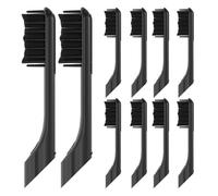 Têtes de rechange compatibles avec les brosses à dents électriques Quip, lot 10(Black)