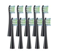 Têtes De Rechange Compatibles Avec Les Brosses À Dents Soniques Souples Oclean Flow/X/X PRO/Z1/F1/One/Air 2/SE(10 black)