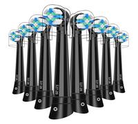 Têtes de rechange compatibles avec Oral B iO 2/3/4/5/6/7/8/9/10 Brosse à dents électronique, compatible avec Oral B iO (8 noir)