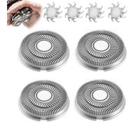 Têtes de rechange compatibles avec Skull Shaver Pitbull Gold PRO, Silver PRO et Platinum PRO, lot de 4 têtes rotatives 360°, accessoire pour rasoir électrique