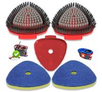 Têtes de rechange compatibles avec Vileda Turbo/Ocedar, brosse à récurer, têtes de récurage pour salle de bain, cuisine et divers sols durs
