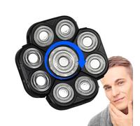 Têtes de rechange de rasoirs - Cheveux pour le corps Staver Extreme Speed 9 Head | Rotation à 360 degrés et un accessoire à double anneau de tête flexible, la tête des Af