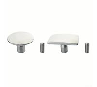Têtes de rechange en acier inoxydable pour Pdr Knock Down Tip pour marteau de débosselage sans peinture avec formes rondes et rectangulaires pour kit de réparation de carrosserie automobile B)