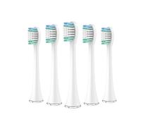 Têtes de rechange for brosse à dents électrique, brosse de nettoyage compatible avec AquaSonic Black Series Vibe Pro(White)