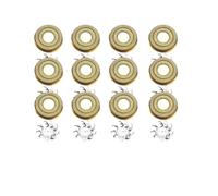 Têtes De Rechange For Rasoir Skull Shaver, Compatibles Avec Pitbull, Gold PRO(12 PCS G)