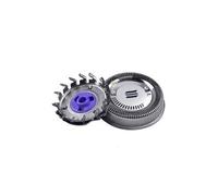 Têtes de rechange hq8 dual precision pour rasoirs philips-norelco dual blade 3pc grise