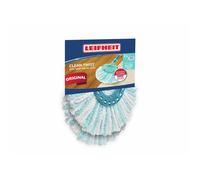Têtes de rechange Leifheit 52115, serpillière micro duo pour Clean Twist Disc Mop, adaptée à tous types de sols, lot de 2