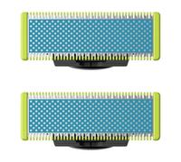 Têtes de rechange Philips QP225/50 OneBlade microbilles anti-friction Pack de 2 Bleu/vert