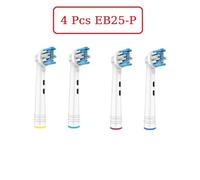 Têtes De Rechange Pour Brosse À Dents Électrique,4 Pièces,Poils Souples,Pour Buses De Brosse À Dents Oral B,Soins De Nettoyage Buccal.4 Pcs Eb25-P.