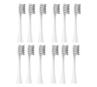 Têtes de rechange pour brosse à dents électrique, lot de 12 pièces compatibles Oclean Flow,X,X PRO,Z1,F1,One,Air 2,SE, poils souples, couleur verte (12 Pièces - Blanc,taille unique)