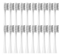 Têtes de rechange pour brosse à dents électrique, lot de 12 pièces compatibles Oclean Flow,X,X PRO,Z1,F1,One,Air 2,SE, poils souples, couleur verte (20 Pièces Blanc-gris,taille unique)