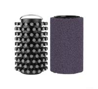 Têtes de Rechange pour Brosse pour gril Électrique 2 Packs Têtes(black + purple)