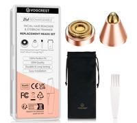 Têtes de rechange pour épilation faciale : têtes de rechange originales pour tondeuse à sourcils 2 en 1 - Tête de rasoir indolore pour femme - Convient pour les modèles VG VOGCREST VG-102, VG-1023, VG