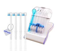Têtes de rechange pour hydropulseur Waterpik, pics de rechange pour hydropulseur Water Pik (10 embouts différents et étui de rangement), embouts de rechange pour hydropulseur Waterpik Aquarius WP-660