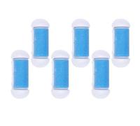 Têtes de Rechange pour Lime à Pieds, Lot de 6, Plastique et Sable | Pédicure Électrique, Têtes Rouleau de Remplacement, Élimination des Peaux Mortes
