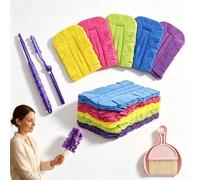 Têtes de Rechange pour plumeau en Chenille, plumeau en Microfibre Chenille Lavable et réutilisable, lingettes de Nettoyage électrostatiques à 360° pour Surfaces Multiples (5PCS,Extended)