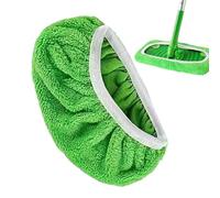 Têtes De Rechange Réutilisables Pour Serpillière - Serpillères En Microfibre Lavables | Chiffons Réutilisables Pour Le Nettoyage À Sec Et Humide | Lingettes Nettoyantes Pour Sols Pour Maison (Vert)