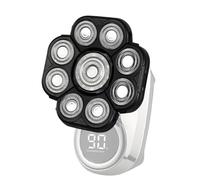 Têtes de remplacement des 9 pointes - Fixation de rasoir électrique, vitesse extrême à double anneau | Rasoir pour homme chauve, lame haute vitesse 9D pour rasage humide et sec, lames à double